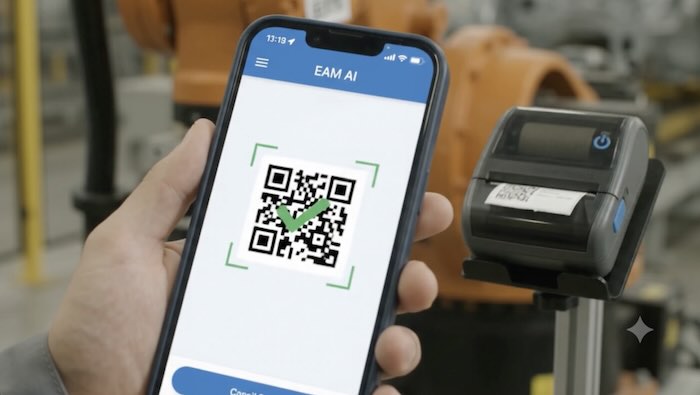 Alta de activo por voz + QR